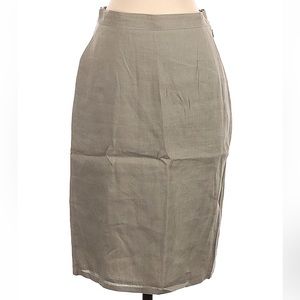 Giorgio Armani tan/gray mid rise pencil skirt size 4
